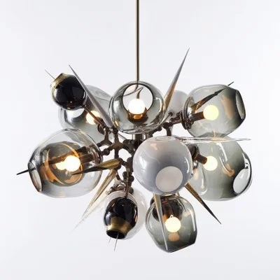 

Современный светодиодный подвесной светильник со стеклянными шариками, подвесной светильник, Подвесная лампа для спальни