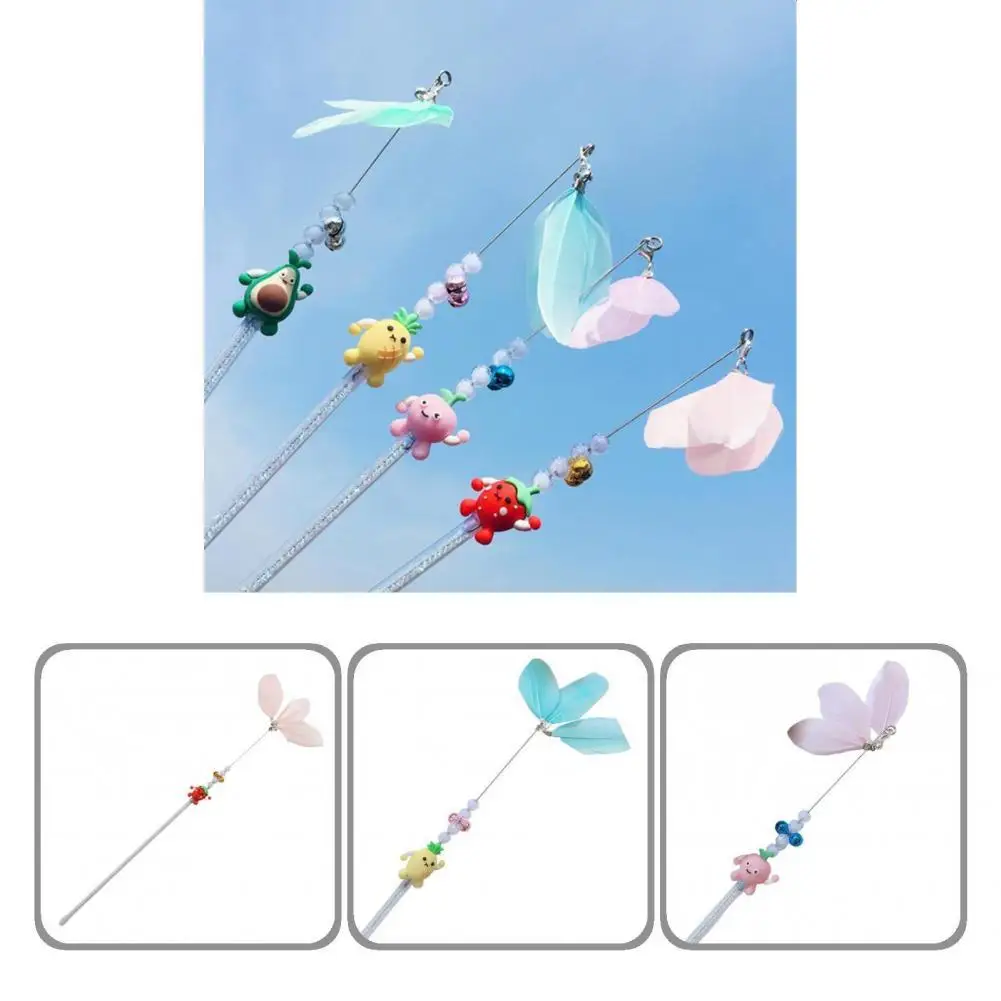 

Хороший экологически чистый практичный домашний перьевой интерактивный стержень с колокольчиками товары для домашних животных кошачья па...