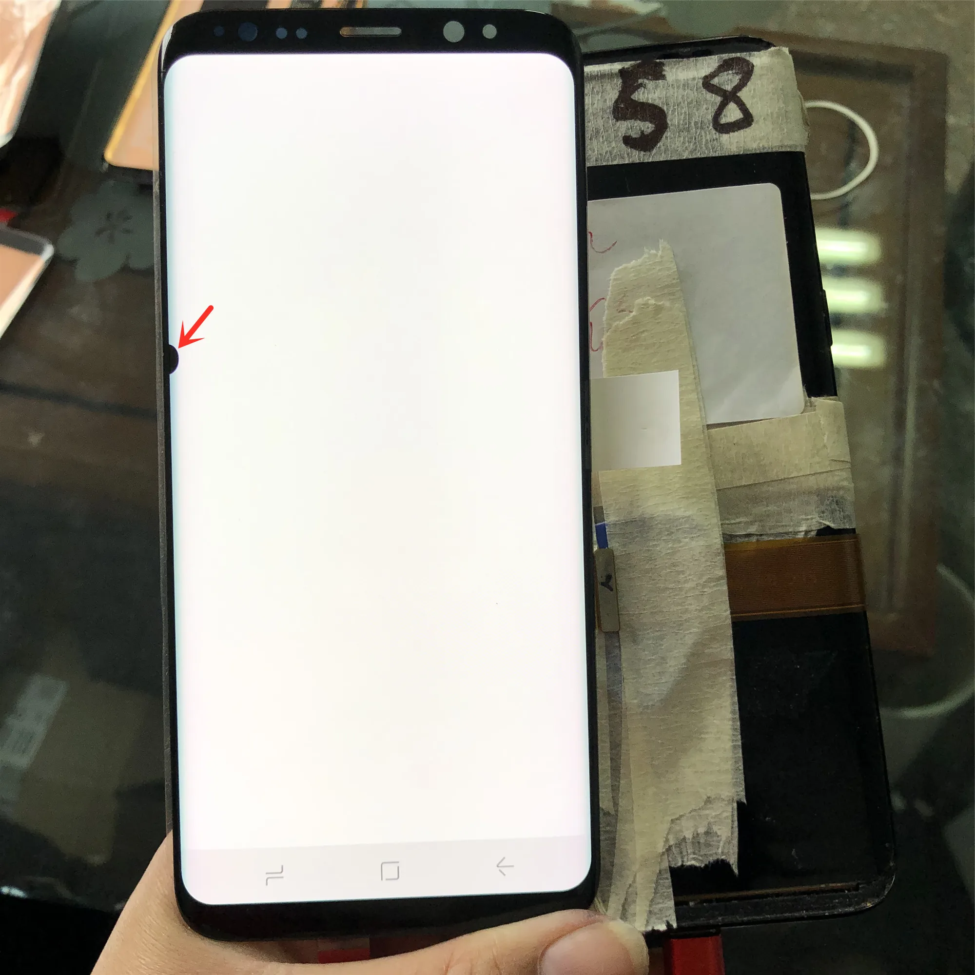 5.8'' SUPER AMOLED LCD with Frame for SAMSUNG GALAXY S8 Display G950 G950F Touch Screen Digitizer Replacement With dead pixels |