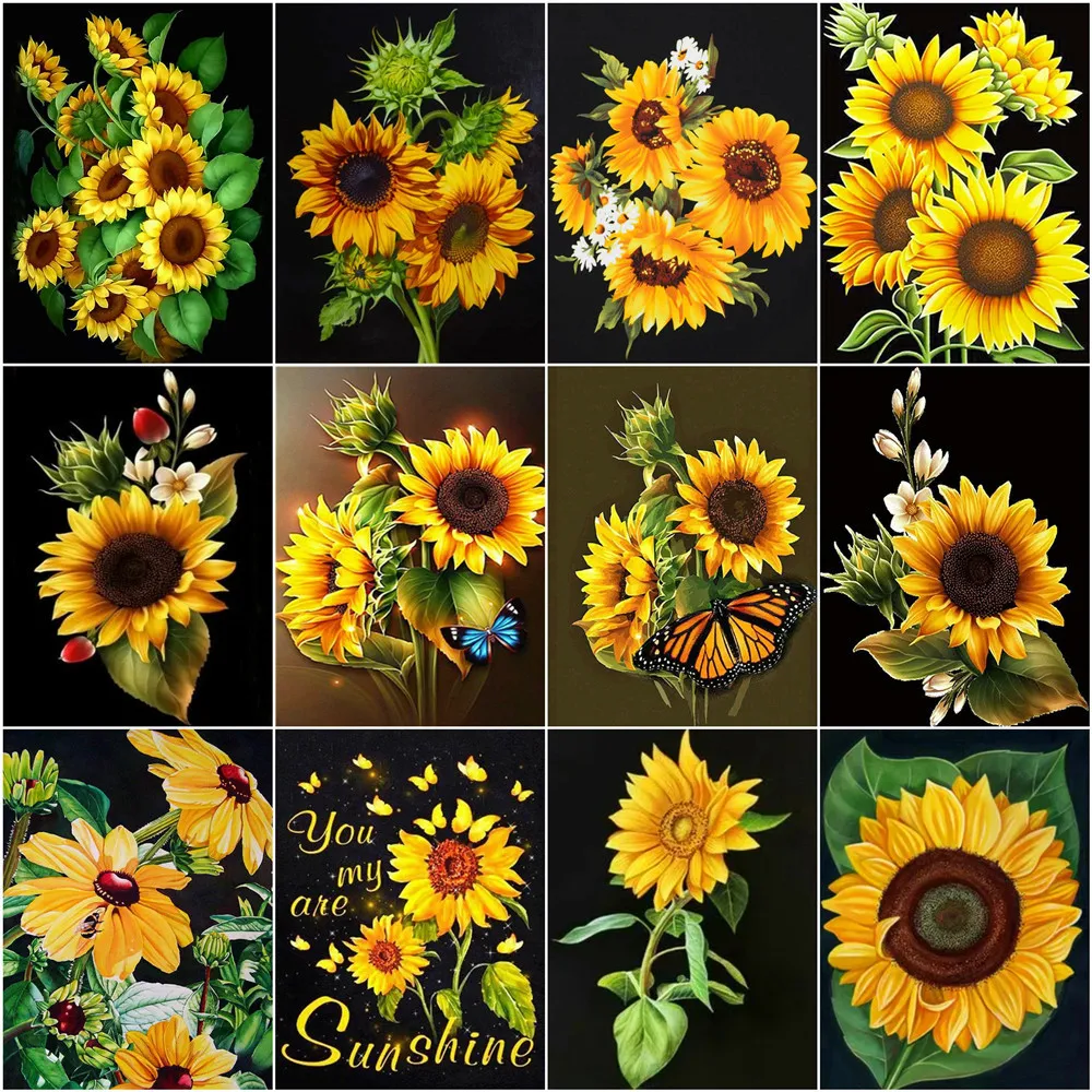 Набор для алмазной вышивки подсолнухи | Дом и сад
