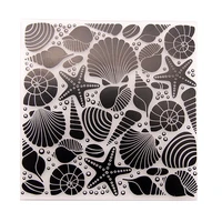 yinise plastic embossing folder for scrapbook stencils seashell diy paper album cards making craft supplies scrapbooking molds