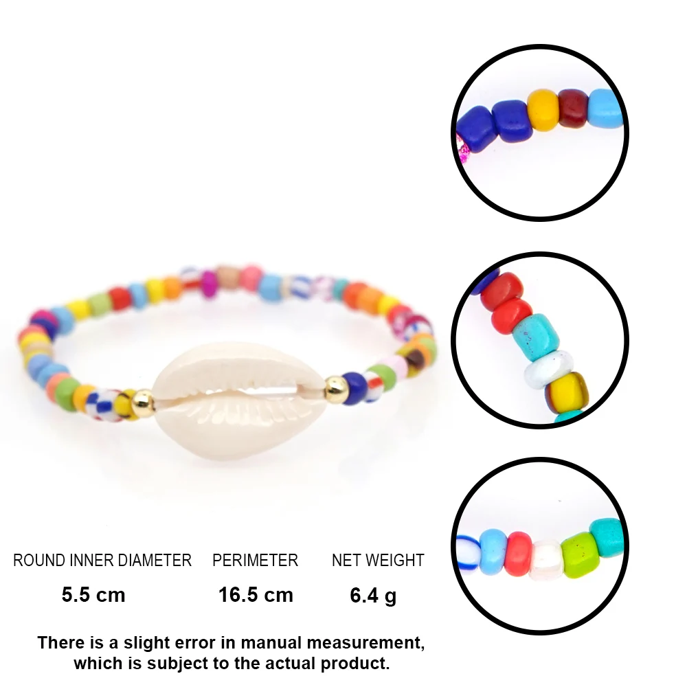 

Go2boho Shell Bracelet For Women 2020 New Colorful Rainbow Bracelets Bohemian Summer Beach Jewelry Femme Pulseras Mujer Moda