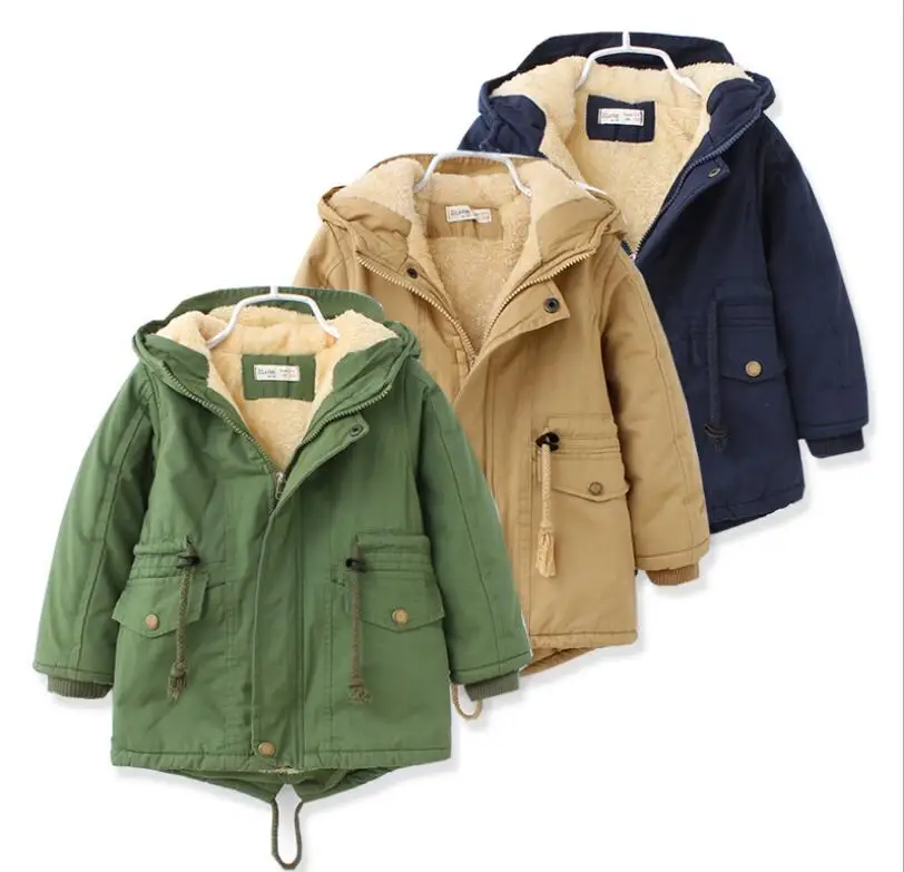

Winter new children's down jacket suitable for 2-8 years old winter boy jacket girl warm cotton jacket