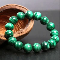 fashion green malachite bracelet beaded bangles homme women jewelry high quality charm bracelet couple gift