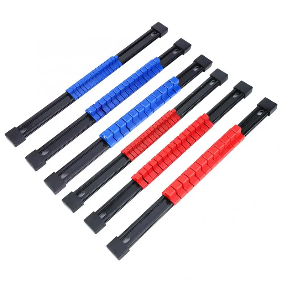 3pcs Socket Rack 1/2 3/8 1/4 Inch Plastic Tray Rail Organizer Shelf Stand Wrench Holders | Инструменты