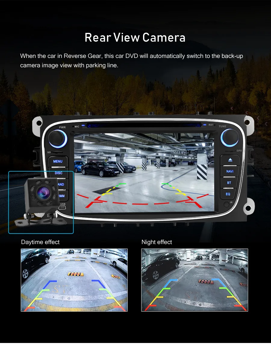 4G ram 64G rom Android 9,0 автомобильный Радио DVD навигационный плеер для Ford/Focus/Mondeo/S-MAX/C-MAX/Galaxy gps Видео Мультимедиа Стерео