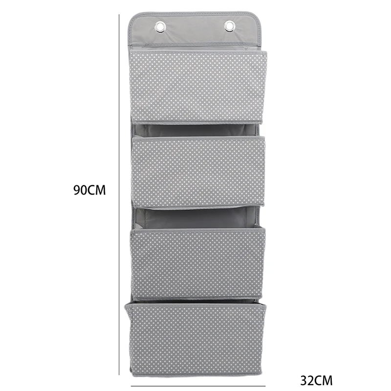 

Simple Houseware 4 Pocket Hanging Wall Closet Storage Bag Organizer Over Door Cloth Toy Organizer Bag Pouch Hanger