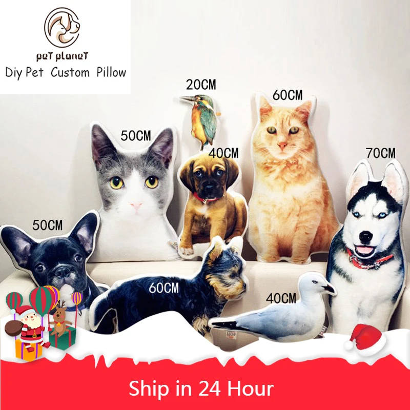 Pet Souvenir Photo Custom DIY Plush Toy Cat Mat Dog Pillow | Дом и сад
