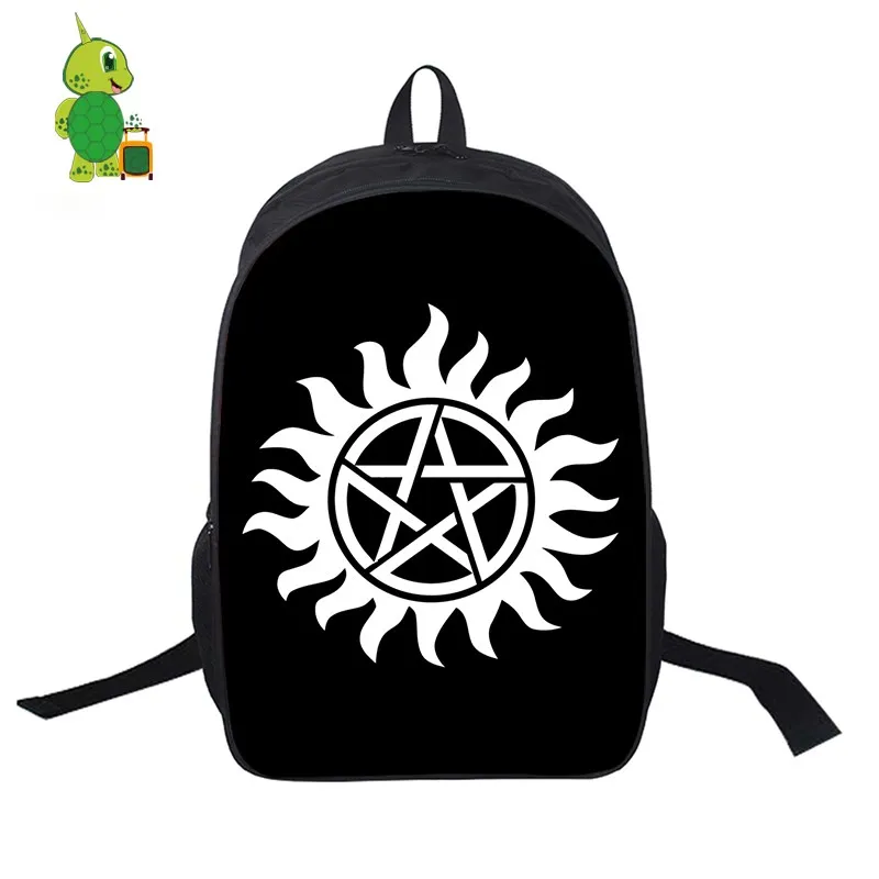 Супернатуральный рюкзак Sam Dean Castiel для женщин и мужчин ноутбука школьные дорожные