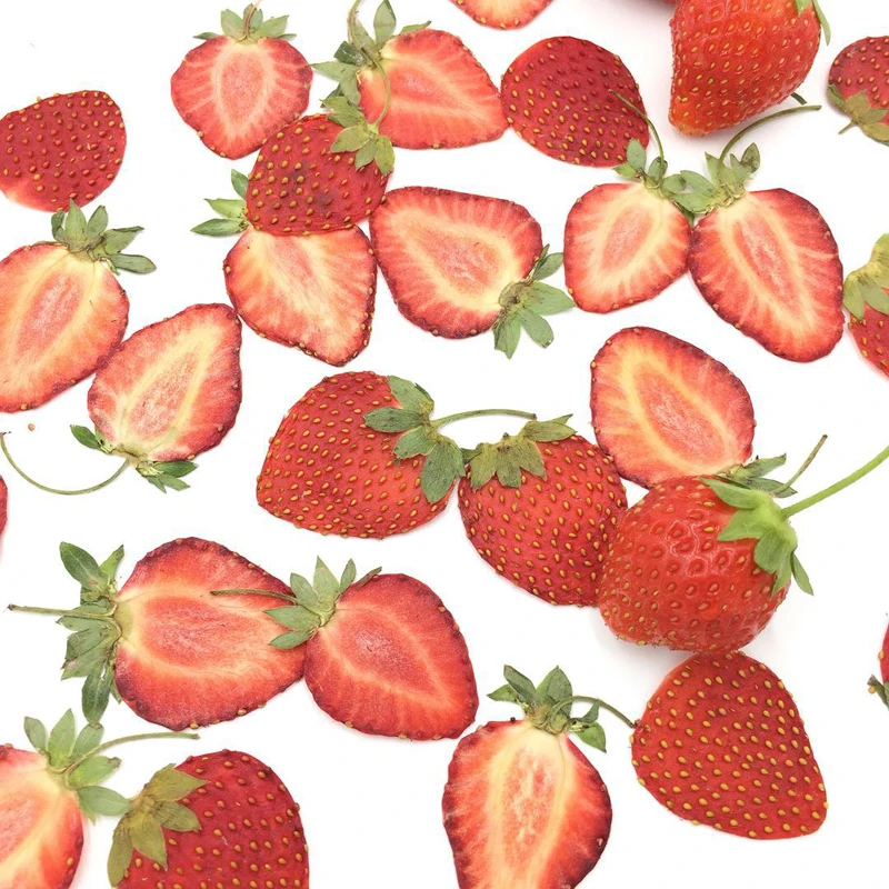 Натуральный прессованный клубничный ломтик настоящие сушеные фрукты для