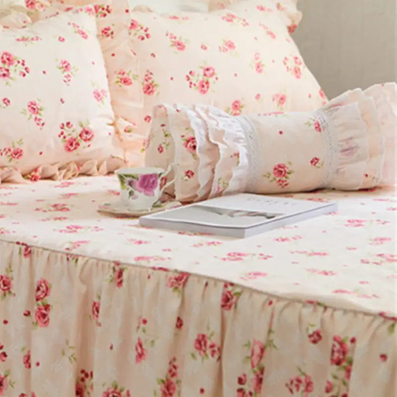 Милая декоративная наволочка с вышивкой постельные принадлежности принтом