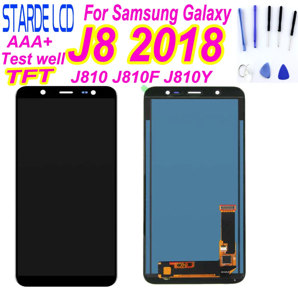 Сменный ЖК-дисплей STARDE для Samsung Galaxy J8 2018 J810 J810F J810Y J800 J800F с сенсорным экраном и