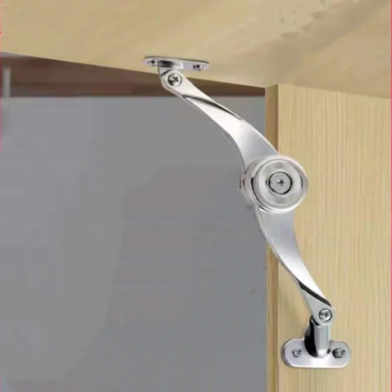 

Hydraulic Random Stop Hinged Kitchen Cabinet Door Adjustable Polished Hinge Furniture Lift Flap Stay Support Hardware