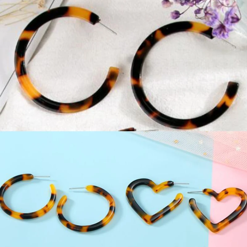 

Oval Love Heart Round Style Earrings Epoxy Resin Mold Ear Studs Dangle Casting Silicone Mould DIY Crafts Jewelry Pendants Making