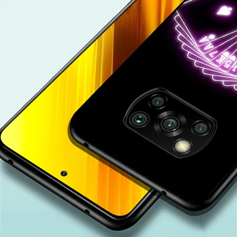 

Text Handmade Art Neon For Xiaomi Poco X3 NFC M3 M2 X2 F3 F2 Pro C3 F1 Mi Play Mix 3 A2 A1 6X 5X Black Phone Case