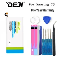 deji for samsung s6 battery real capacity 2550mah internal batarya replacement with free tool kit suit for g9200g9208g9209
