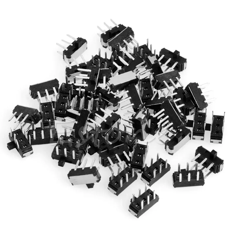 

50Pcs Slide Switch 6 Pin DPDT PCB Panel Mount Mini Micro Toggle Switch 32CD