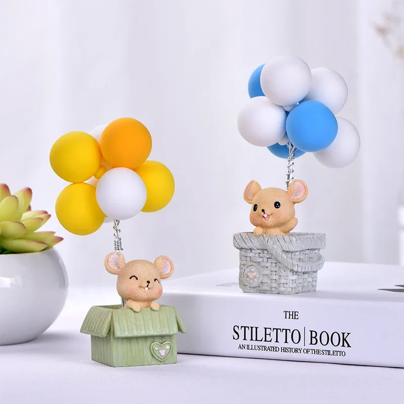 Кукольный домик миниатюрное украшение пейзаж мини мышь воздушный шар реквизит