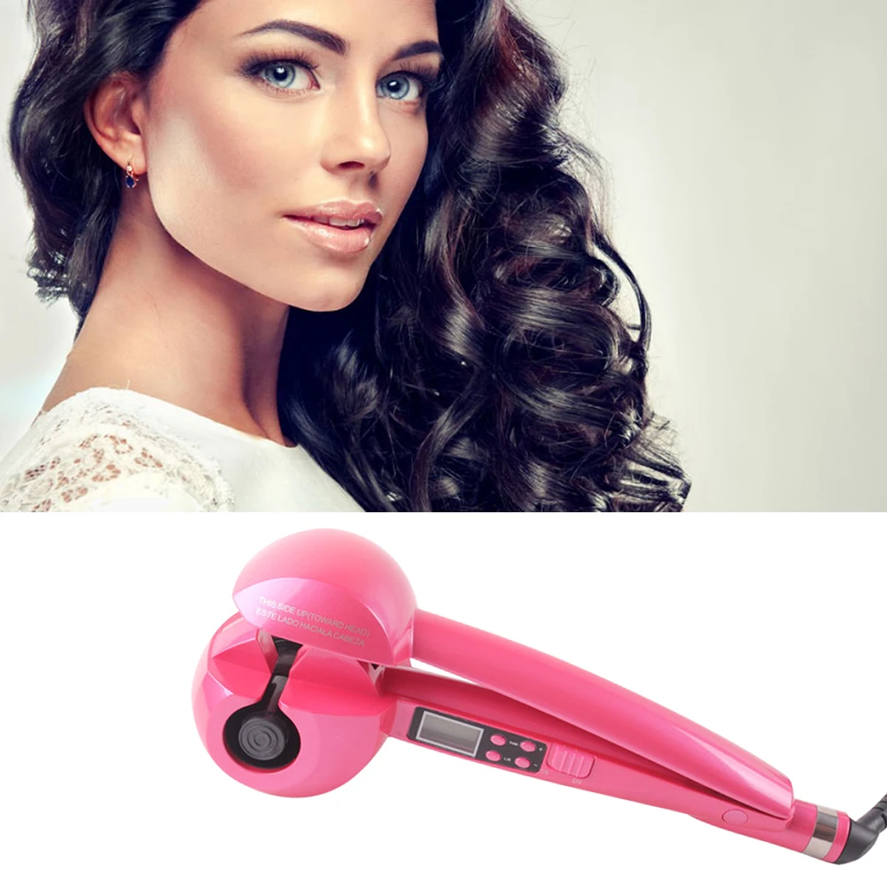 Профессиональные ЖК Автоматические щипцы для завивки волос Волнистые стайлер