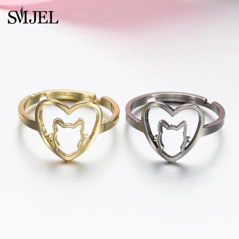 Женское кольцо из нержавеющей стали с изображением животного | Украшения и