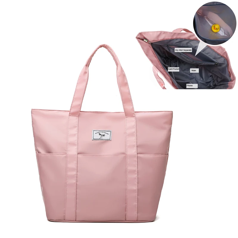 Женщина сухой мокрой отдельных Сумки из натуральной кожи Водонепроницаемый