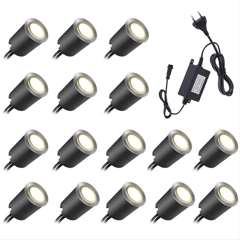 12 В светодиодный светильник из нержавеющей стали подземный IP67 Водонепроницаемый