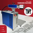 Лазерная Маркировочная гравировальная машина 20 Вт 30 Вт 50 Вт Лазерный Резак Raycus с D80 вращающейся металлической медной стальной волоконной лазерной резки