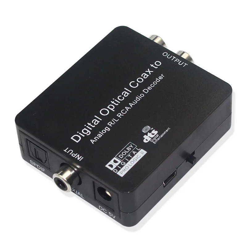 5 1 Dolby DTS Цифровой оптический коаксиальный аналоговый R/L RCA аудио декодер