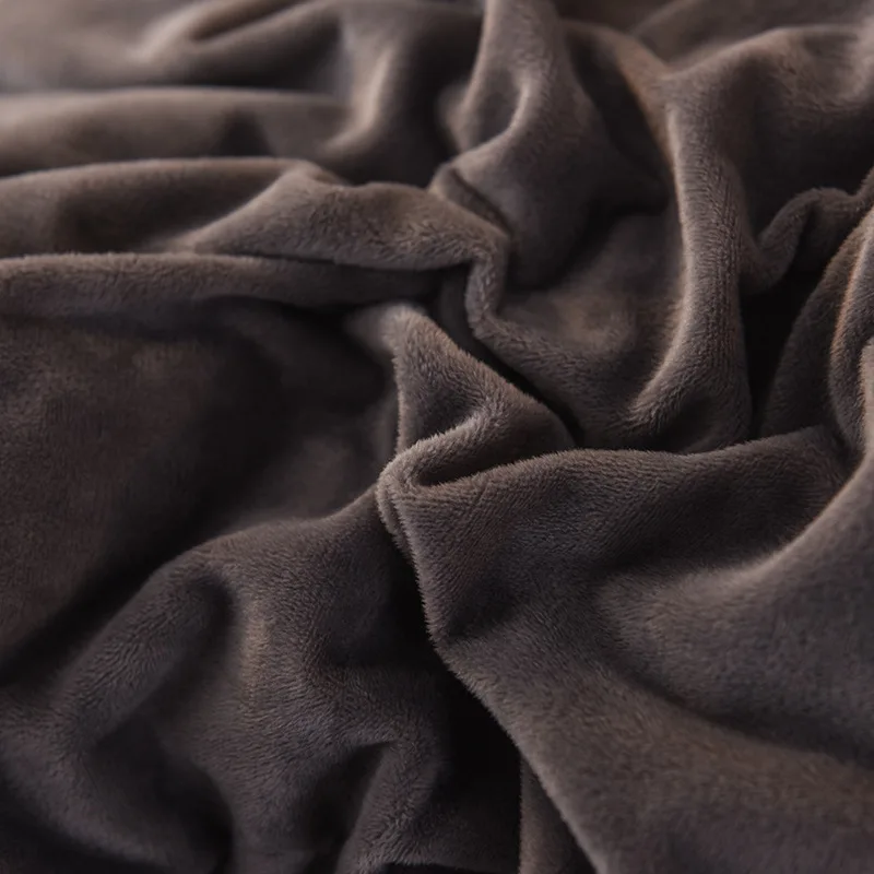 Бархатный пододеяльник для спальни утолщенный однотонный Простый Комплект