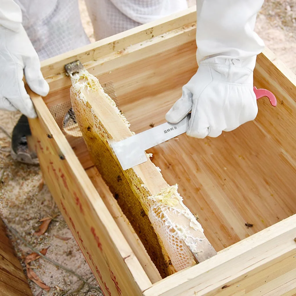 

2pcs Multifunctional Honey Uncapping Scraper Stainless Steel Bee Hive Frame Lifter Beekeepers Beehive Extracting Tool