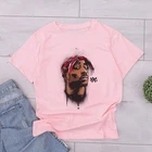 Мужская и женская футболка tupac, Повседневная футболка в стиле хип-хоп, смешная хипстерская футболка с принтом, подарок парню