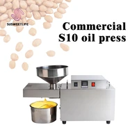 s10 automatic oil press machine heavy intelligent commercial oil presser sunflower seeds peanut oil extractor 1500w max