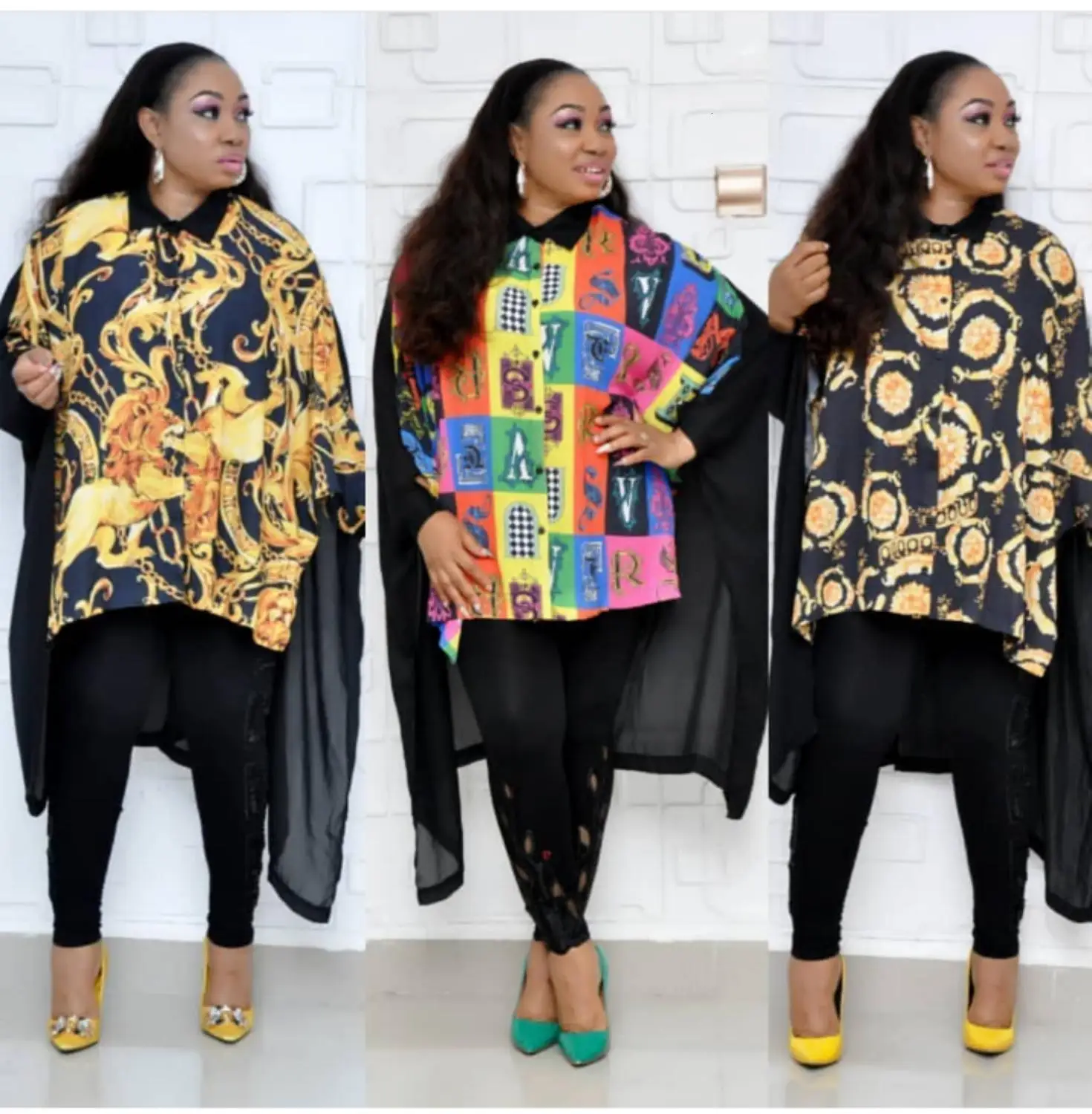 Африканское платье Дашики рубашка с принтом в этническом стиле базин женское