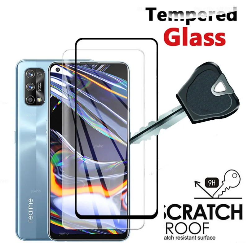 

For oppo Realme 7Pro Glass 4 in 1 camera lens protective Glass on Realme x7 Pro Real me 7pro Realme7 screen protector 7 x 7 Film