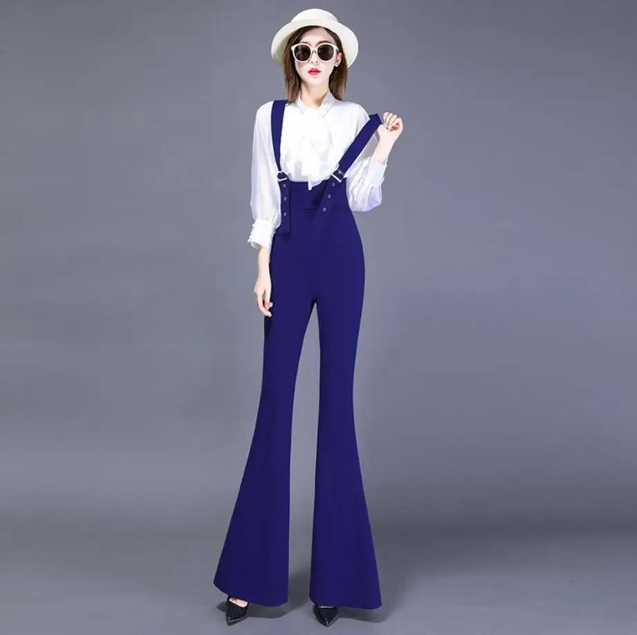 

Women Bodysuit 2020 New fashion Casual Boot Cut pants female Bodysuit Women Slim Long Jumpsuit r846