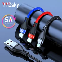 3in1 5a type c charging cable 2 4a micro usb 8pin mobile phone quick charge cables data cord for iphone 13 12 xiaomi 11 10 redmi