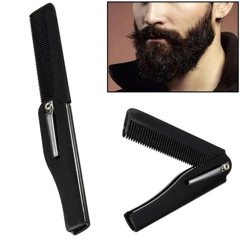 

Hairdressing Beauty Folding Beard And Beard Comb Beauty Tools For Men grzebienie fryzjerskie