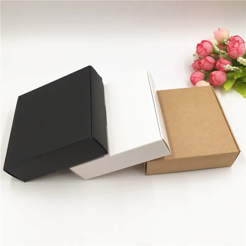 

10 шт., бумажные коробки для упаковки подарков на Рождество