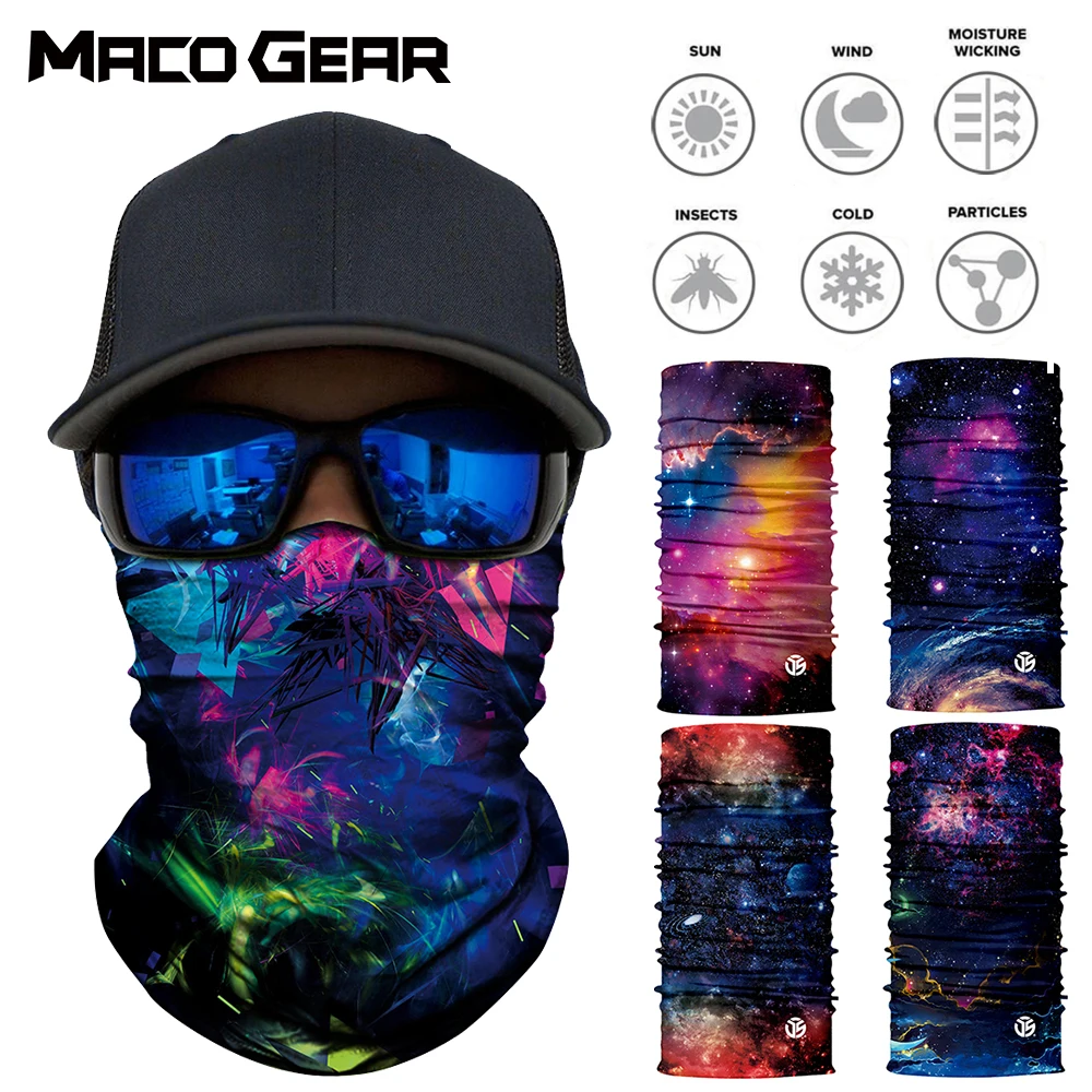 3D Galaxy Бесшовные спортивные Magic Gaiter шейные шарфы Шарфы для лица Рыбалка Велоспорт