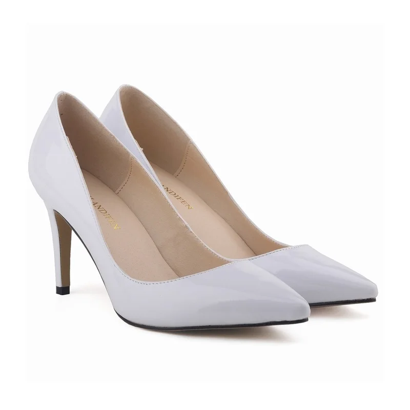 Женские туфли лодочки LOSLANDIFEN офисные на высоком каблуке 9 см с острым носком