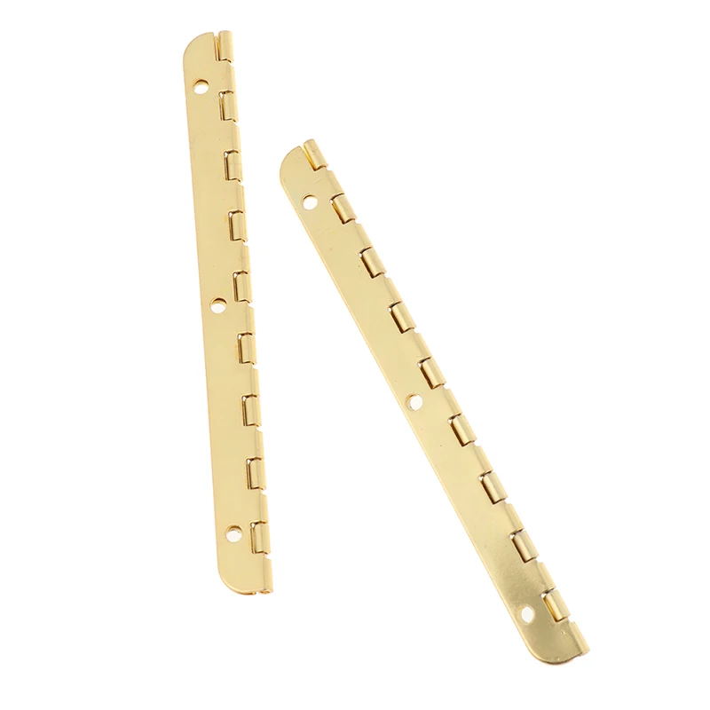 2PC/Lot Long Gold Metal Hinges For Furniture Cabinet Wooden Gift Box Antique Decorative Fittings Hardware | Обустройство дома