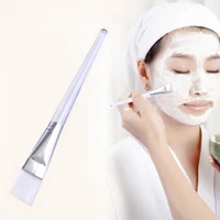 2022 facial mud mask flat brush makeup face care cosmetic applicator beauty face mask brush applicator tools transparent handle