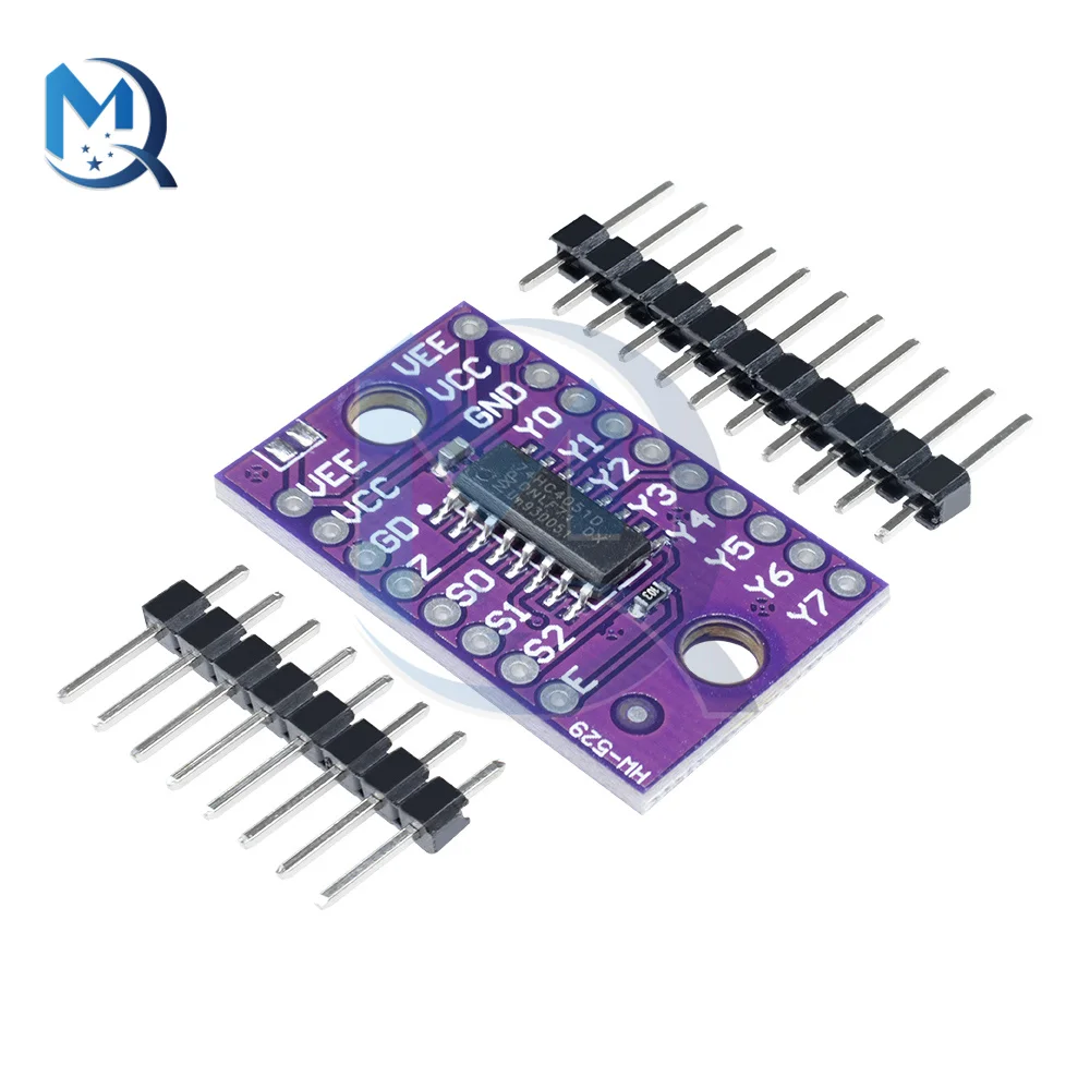 8 Channel Analog Multiplexer Selector Module 74HC4051 CJMCU-4051 Digital Control Distributor Resolver For Arduino Development amplifier speaker passive switcher 2 channel stereo distributor selector control
