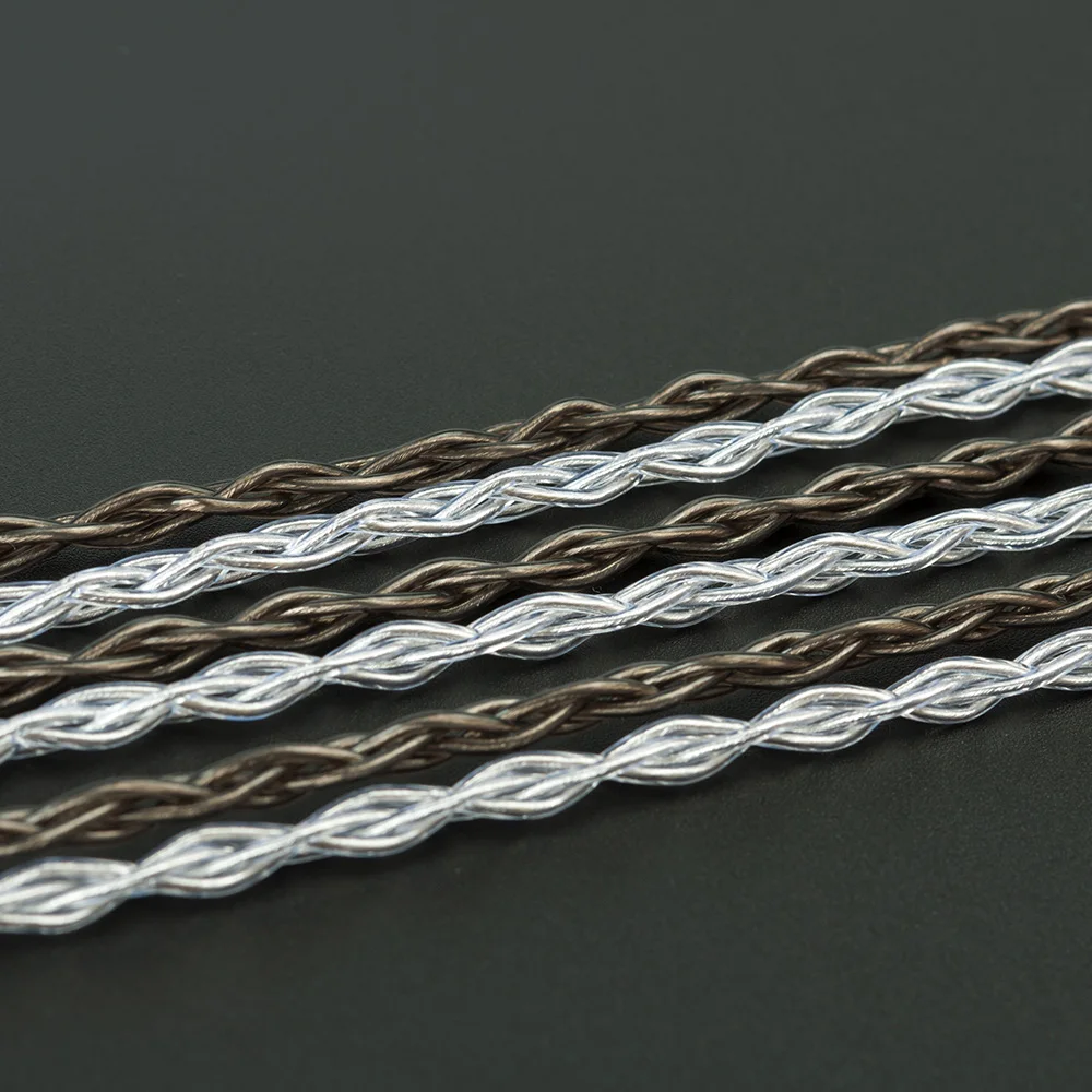 

Blon bl05 BL-05 BL05 4 cores cable Silver plated cable 2.5/3.5/4.4mm with gun/clear color BL03