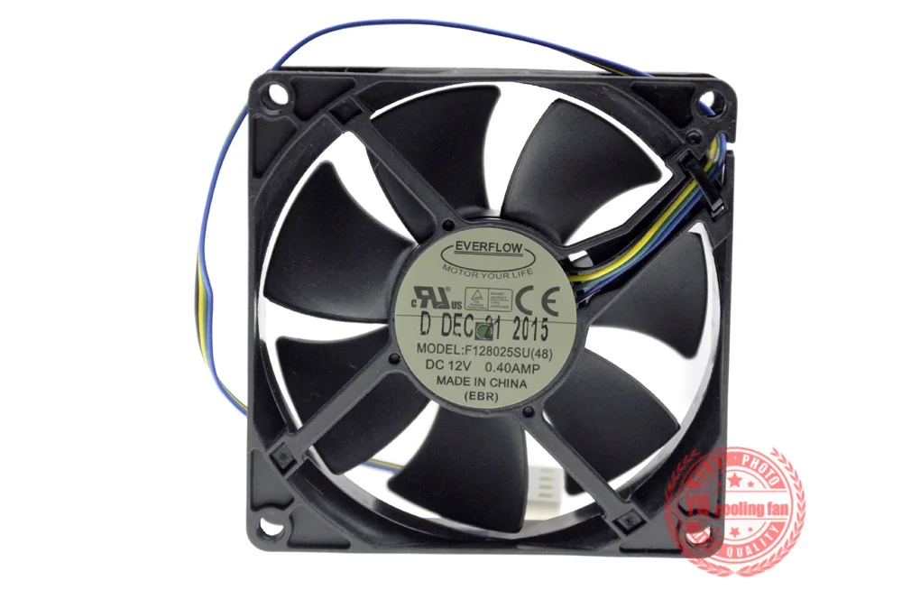 NEW EVERFLOW 8025 8CM 4lines PWM control speed F128025SU 12V 0.40A cooling fan |