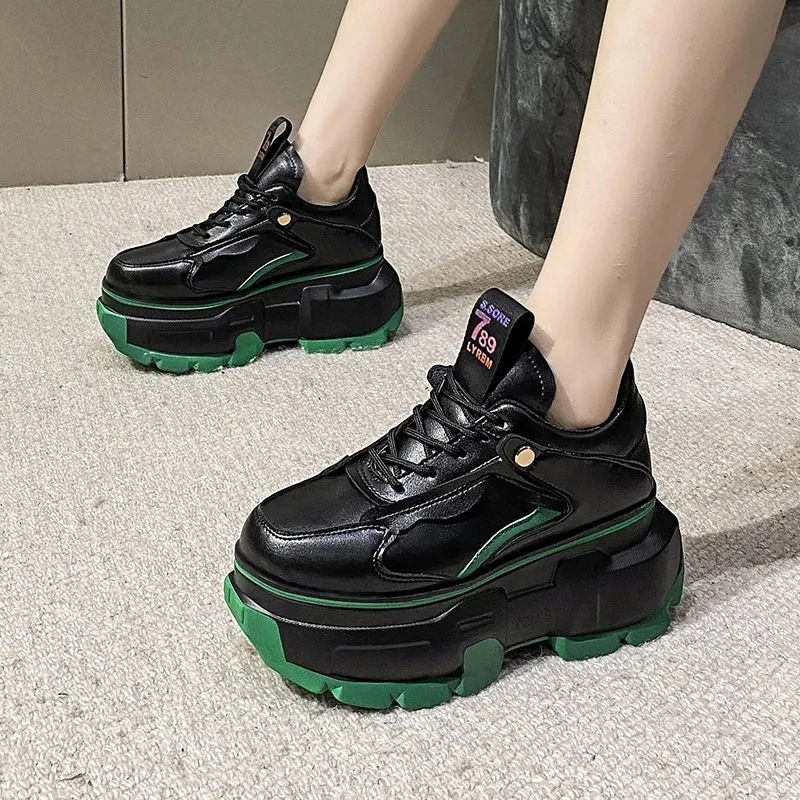 

Туфли женские на шнуровке, легкие универсальные спортивные дышащие повседневные, на толстой подошве, с подбором цветов, весенние