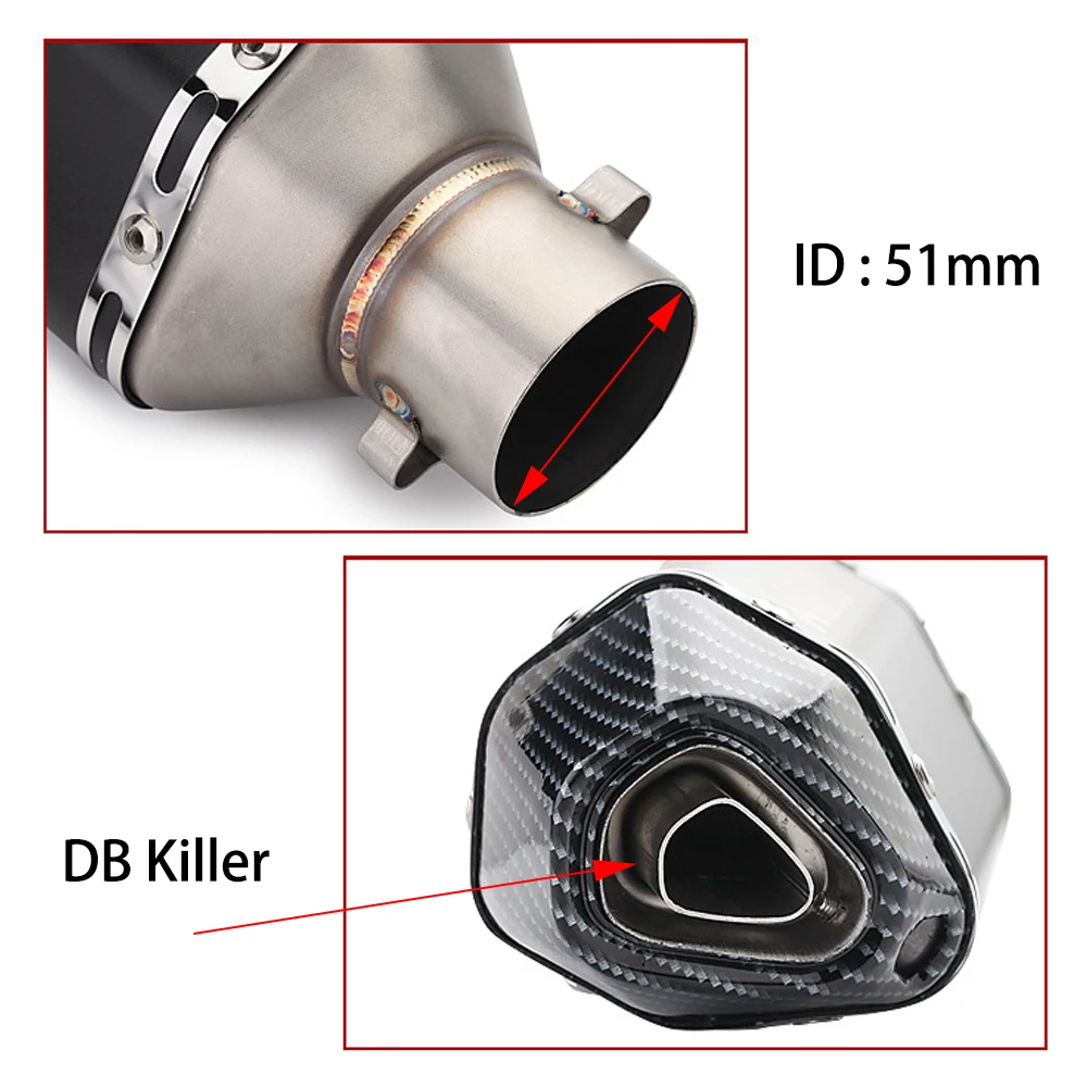 Выхлопная труба для мотоцикла с логотипом глушитель из нержавеющей стали YAMAHA TDM