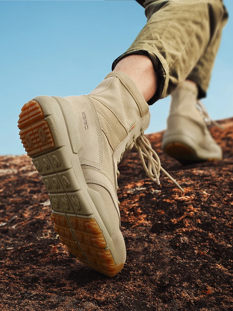 

Женские уличные ботинки для скалолазания, легкие дышащие камуфляжные походные ботинки с высоким верхом, мужские Нескользящие износостойки...