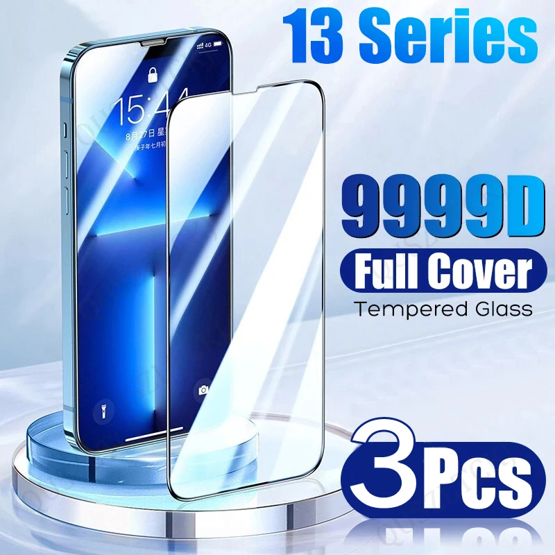 

Tempered Glass For iPhone 13 12 11 Pro Max Screen Protector 6 6S 7 8 X Xs Xr SE Plus Mini 2020 S 21D Not Film 12Pro Accessories