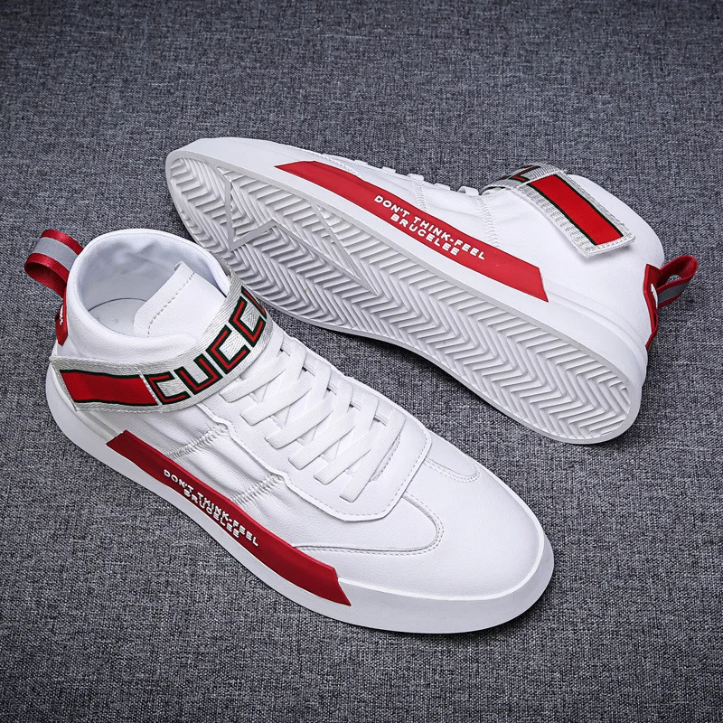 Осенние мужские ботинки маленькие белые туфли Мужская водонепроницаемая обувь